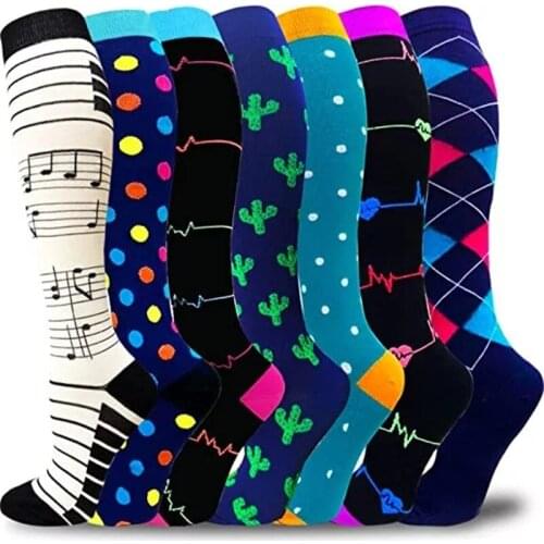 Compression Socks Men Women Marathon Sports Socks Best Athletic Graduated Nursing Socks For Running Flight Travel Outdoor Hiking