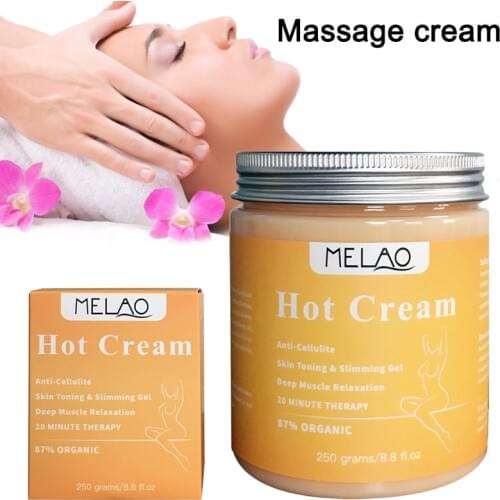 250g Massage Cream Hot Anti Cellulite Slimming Weight Loss Firming Body Massager Cream can CSV