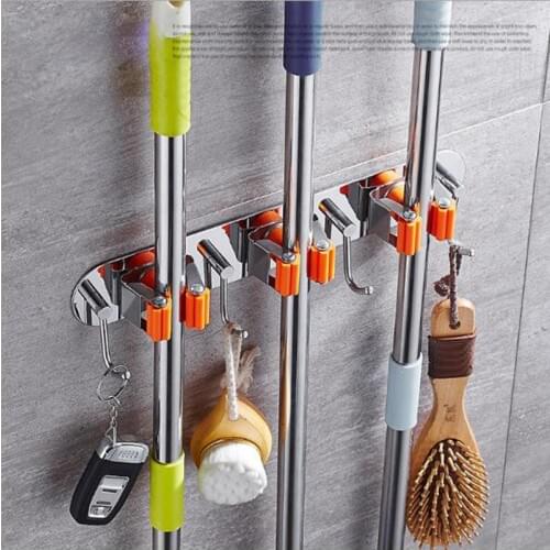 304 Stainless Steel Adhesive Or Nail Clothes Hook Bathroom Door Behind Toilet Wall Hanging Clothes Hook Towel Row Hook