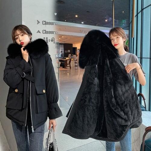 Love nuoze Women's Parkas With Fur