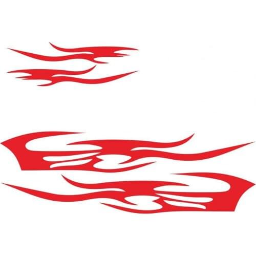 D-1061 Car Cool Flame Sticker PVC Exterior Hood Body Trim Decal for Auto Styling