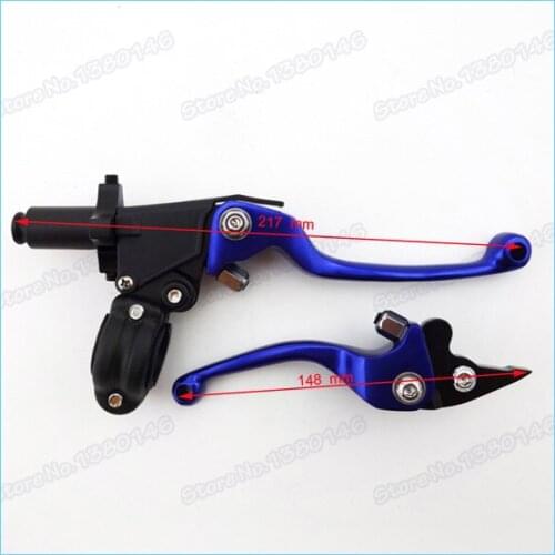 Brake Clutch Levers Blue For SSR CRF XR KLX Pit Dirt Bikes Orion Atomic DHZ Motorcycles ATV Quads