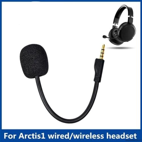 Replacement Game Mic Detachable Microphone Boom for ~Steelseries Arctis 1 1.0 One Wired Wireless Headphones Gaming Heads au20 21