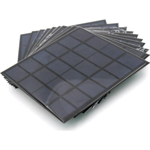 6V 500mA 3Watt 3W Solar Panel Standard Epoxy Monocrystalline Silicon DIY Battery Power Charge Module Mini Solar Cell toy