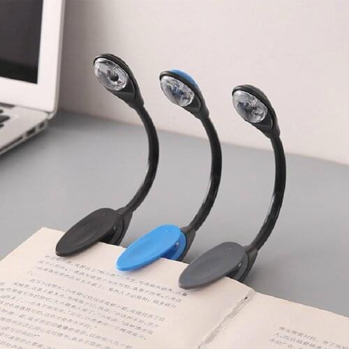 Led Book Light Mini Clip-On Flexible Bright LED Lamp Light Book Reading Lamp For Travel Bedroom Book Reader Christmas Gifts