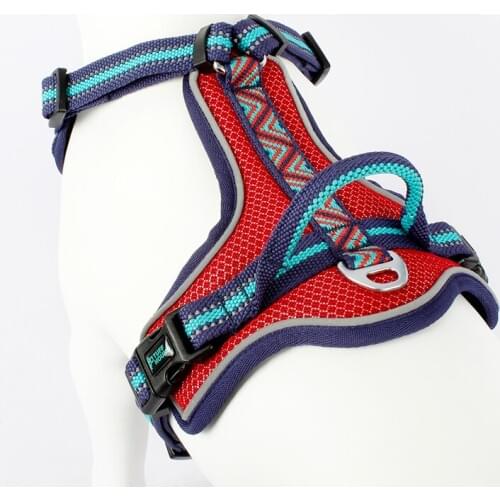 2019 Reflective Pet Dog Breathable Mesh Harness Accessories Adjustable Dog Training Chest Strap Vest For Small Medium Large Dogs