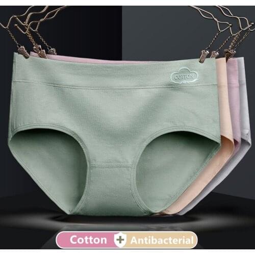 Womens Cotton Briefs Seamless Underwear Women Panties Comfort Underpants Plus Size Pantys Lingerie Woman Intimates Free Shiping