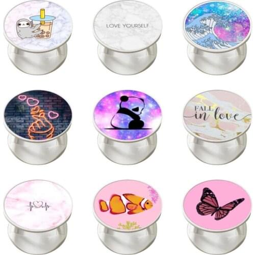 Round Flexible Phone Stand Support Portable Pour Voiture Accessory Usage For samsung Almost All Smartphones