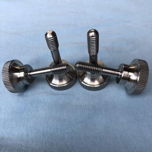 Stainless steel high-end knurled hand screw slingshot screw