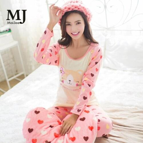 MaiJee Cute Long Sleeves Pijamas Para as Mulheres Pijamas Mujer Pijama De Animal Pajama Kigurumi Pajamas Pyjamas Women Pyama