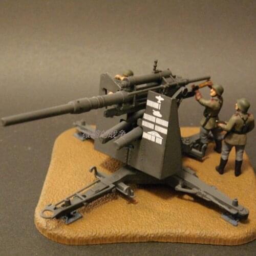1 / 72 soldier scene accessories model World War II German winter heavy artillery group
