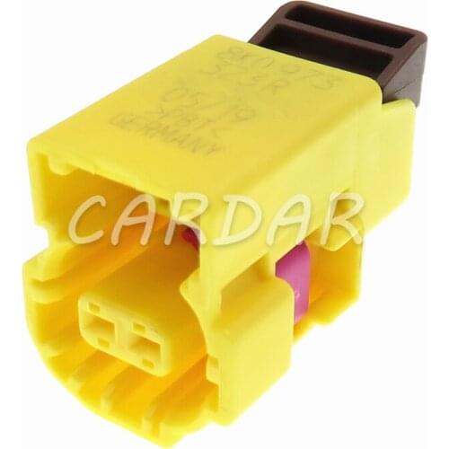 1 Set 2 Pin 1.2 Series 8K0973323R Auto Electric Cable Harness Waterproof Connector Wiring Yellow Socket For VW Audi