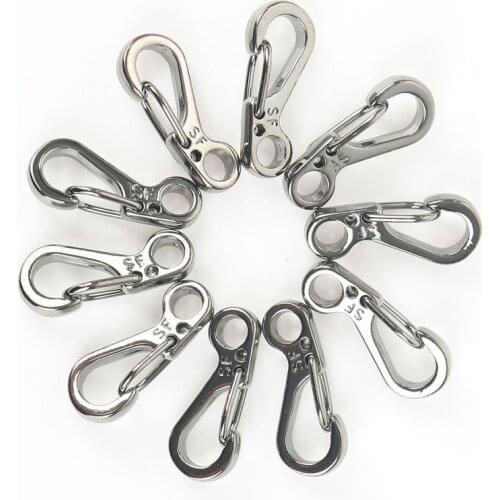 10Pcs Aluminum Alloy Carabiner Snap Hook Hanger Keychain Hiking Traveling Aluminum Snap Clip Carabiner Buckle