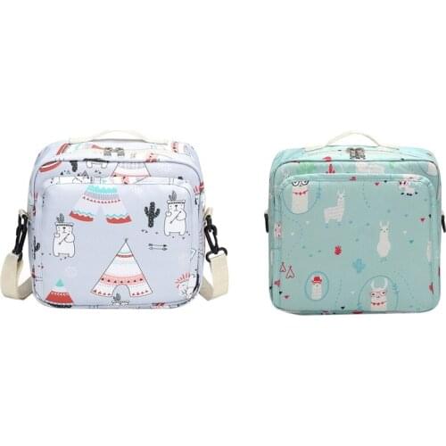 2 Pcs Large Capacity Baby Stroller Bag Storage Organizer Travel Hanging Carriage Pram Mummy Diaper Bags, White & Green