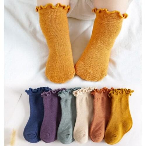 3Pair/lot new casual autumn/winter baby childrens socks warm cotton baby socks