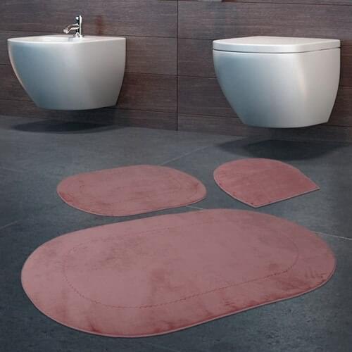 Anti-slip Soles Bath Mat & Rug Set