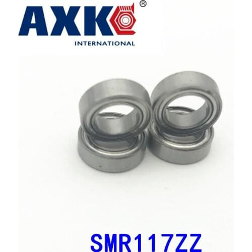 Axk Smr117zz Abec-1 (10pcs) 7x11x3 Mm Stainless Steel Miniature Smr117 Zz Ball Bearings Smr117-zz