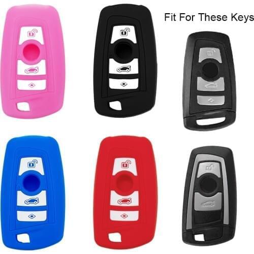 Silica Gel Key Case Cover Remote Keyless for BMW F10 F20 F30 Z4 X1 X3 X4 M1 M2 M3 E90 3 5 7 SERIES Flip Accessories