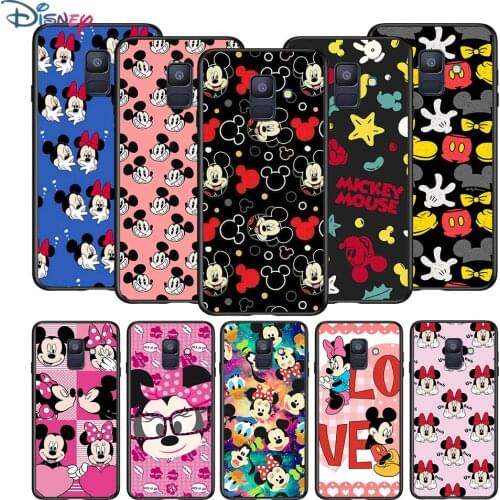 Disney Mickey Mouse Art For Samsung Galaxy A8 A9 A7 A750 A6 A5 A3 A6S A8S Star Plus 2016 2017 2018 Black Phone Case