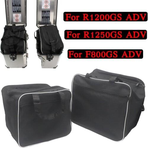 For BMW R1200GS Adv Black Inner Bags R 1200 GS adventure WATER-COOLED 2013-2017 Motorcycle Luggage Bags