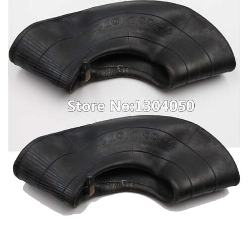 TWO 410/350-4 4.10/3.50-4 4.10-4 410-4 3.50-4 350-4 TIRE INNER TUBE RUBBER VALVE TR87 bent valve stem tire