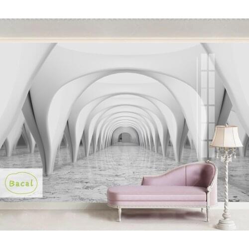 Bacal Photo Wallpaper 3D Stereo Abstract Geometry Space Expansion 5D Mural Wallpaper Living Room Background Wall Paper For Wall
