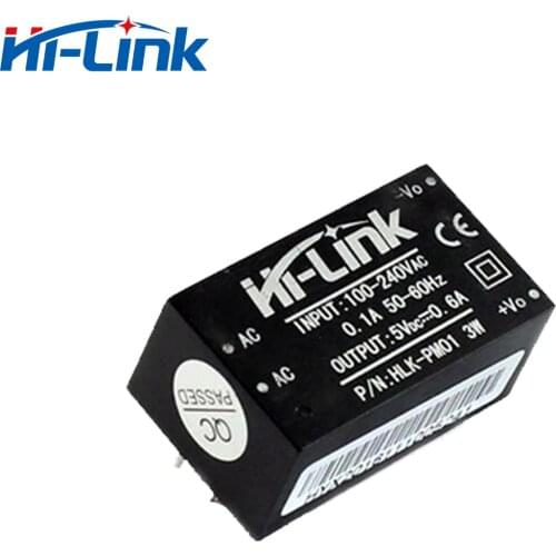 Hi-Link 5V 600mA (3W) Isolated Switching Power Supply 220V Adjustable Step-Down HLK-PM01