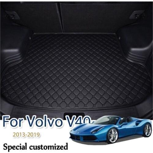Custom Car trunk mat for Volvo V90 2017 2018 2019 2020 2021 cargo liner carpet interior accessories cover