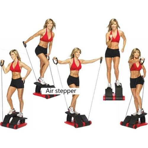 Multi-function Air Stepper With Pull Rope Household Fitness Stepping Machine Silent Step Loss Weight Indoor Exercise Equipment