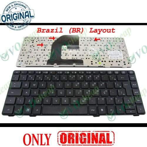 New BR Notebook Laptop keyboard FOR HP EliteBook 8460p 8460w 8470p 8470w ProBook 6460b 6465b Black Brazil 638525-201 641834-201