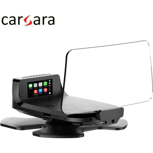 Newest Navigation GPS HUD Head Up Display OBD2 Speed Fuel Consumption Car Speedometer Projection Updated Mirror