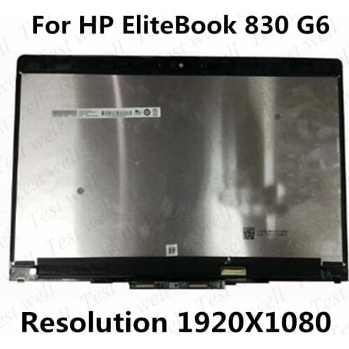 Original test well 13.3'' LCD LED Touch Screen Digitizer Assembly For HP Elitebook x360 830 G6 FHD 1920X1080
