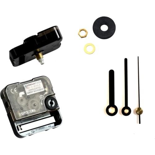 Ostar F333 Silent Movement Plastic quartz clock mechanism with 9012# black short hands Clock Accessory Quartz DIY Clock kits
