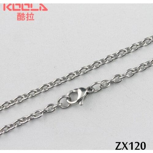 OFF 20% 16"-38" length 3mm open annulus oval chain stainless steel necklace man male fashion jewelry chains 20pcs ZX120