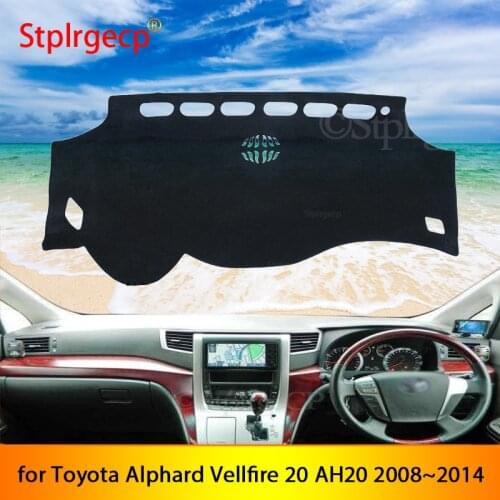 For Toyota Alphard Vellfire 20 AH20 2008~2014 Anti-Slip Mat Dashboard Dash Cover Pad Sunshade Dashmat Protect Carpet Accessories