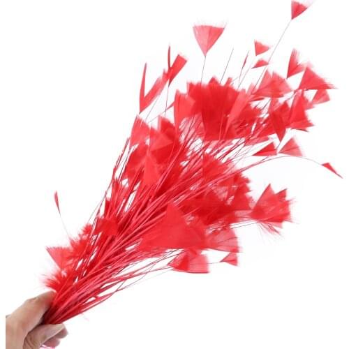 Pink Fluffy Turkey Feather Flower For Headdress 10-12Inch Plumas Wedding Party Decoration Clip Hair Headpiece Feather For Crafts