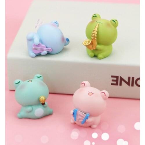 Jewelry Decoration Creative Cartoon Frog Band Home Decoration Car Card Baking Childrens Birthday Cake Decoration Decoration