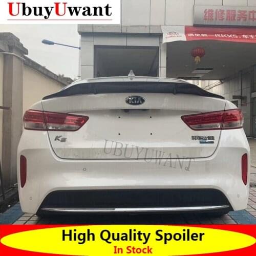 Fit For Kia K5 Optima 2016 2017 2018 ABS / Carbon Fiber Exterior Rear Spoiler Tail Trunk Boot Wing Decoration Car Styling