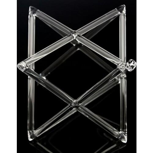 Magic Merkaba 8 inches crystal singing pyramid for healing energy merkaba pyramid