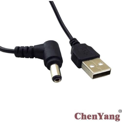 Xiwai Right Angled DC Power Plug Barrel Connector Charge to USB 2.0 A Type Male Cable