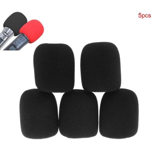 5pcs / 10pcs Universal Thickened Washable and Breathable Microphone Accessories Foam Cover Handheld Microphone Cover