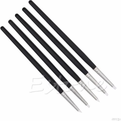 New 5Pcs Flexible Silicone Rubber Shapers Clay Sculpting Fimo Modelling Hobby Tool