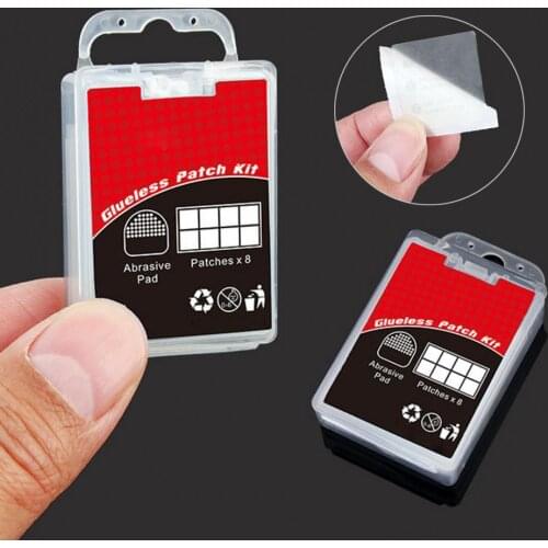 8 pieces of non-adhesive patch mountain road bike bicycle inner tube repair kit patch with sandpaper and box tire repair kit