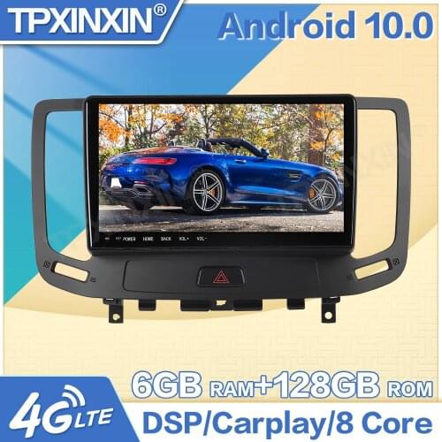 Android 10 6+128G For Infiniti G Series G37 G35 G25 G37S Car GPS Navigation Radio Stereo Multimedia Player HeatUnit