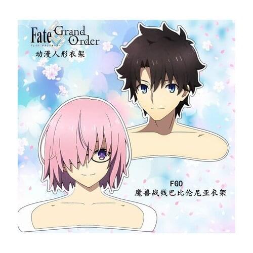 Anime Fate Grand Order Mash Fujimaru Ritsuka Clothes Hangers Model Toys Household Clothing Store Suit Hanger Model Toys