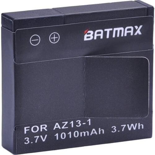 Batmax 1pc 3.7V 1010mAh AZ13-1 AZ13 Battery For Xiaomi Yi Battery Xiaomi Yi Action Cameras