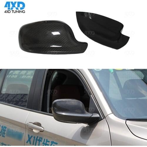 X3 F25 side Mirror cover For BMW X1 E84 Carbon Fiber Mirror Cover caps Replacement & Add On style 2010 2011 2012 2013