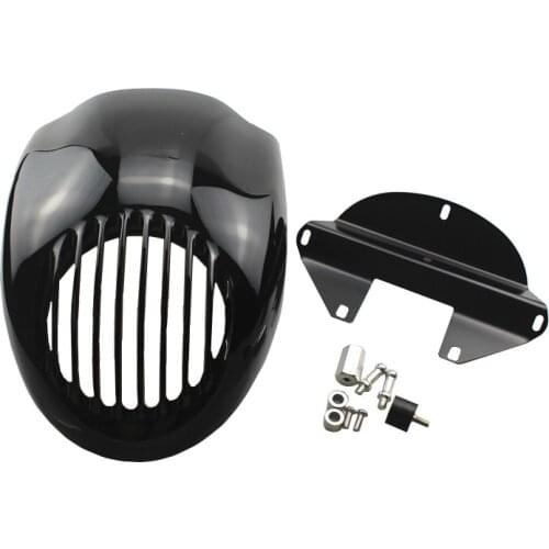 Motorcycle Headlight Fairing Mask Front Cowl Fork Mount For Harley Dyna Sportster XL883