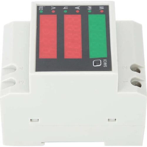 Din-Rail Voltage Current Meter Digital Multi-Function Power Factor Tester AC200-450V Voltammeter
