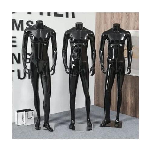 Best Quality Hot Sale Male Model Headless Mannequin Black Color On Sale